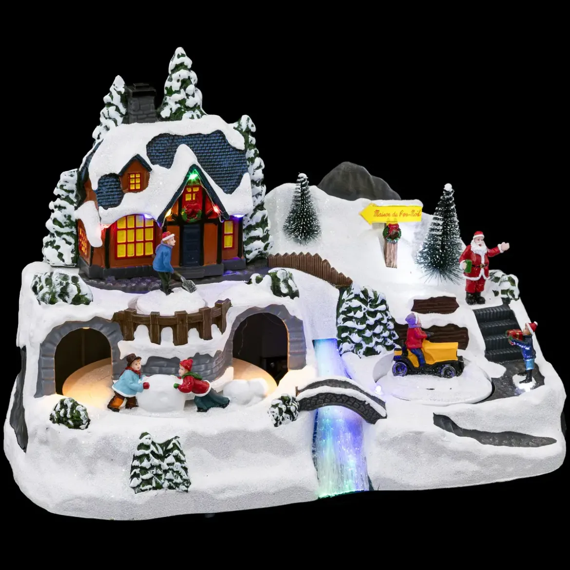 VILLAGE DE NOEL TRACTEUR LUMINEUX