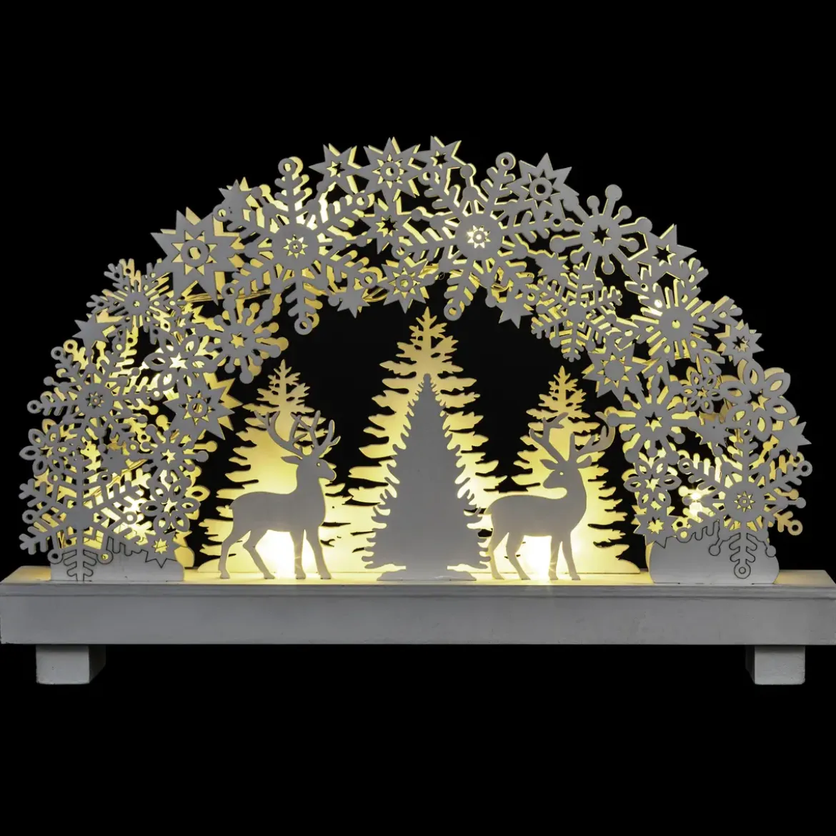 VILLAGE 8 LEDS BLANC CHAUD FIXE H.21CM