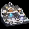 VILLAGE LUMINEUX ETANG GELE MUSICAL A MOUVEMENT 13 LEDS
