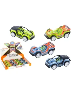 VOITURE RETROFRICTION 11X6X3CM BICOLORE